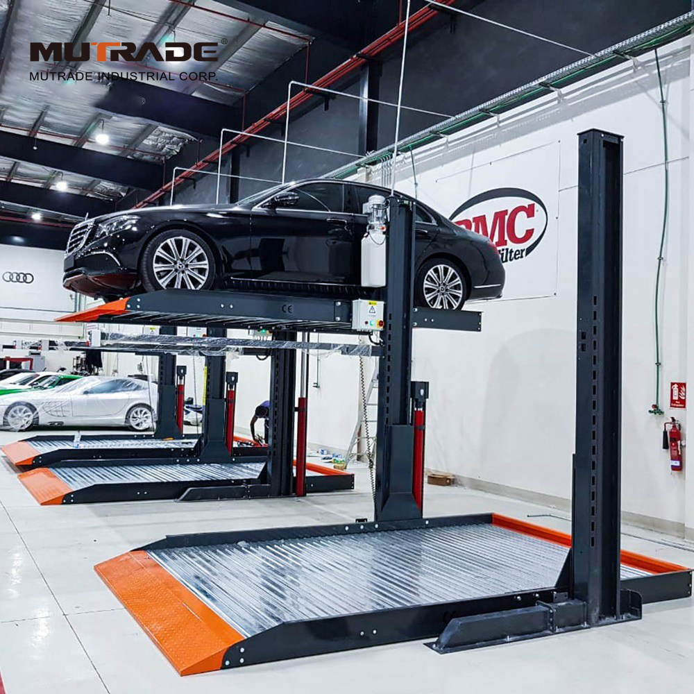 Two Layer Stacker Hydraulic Car 2 Post Car Parking Lift